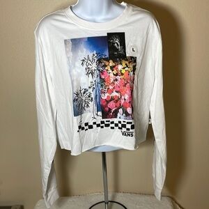 Nwt Vans Printed Crop Top Size Large